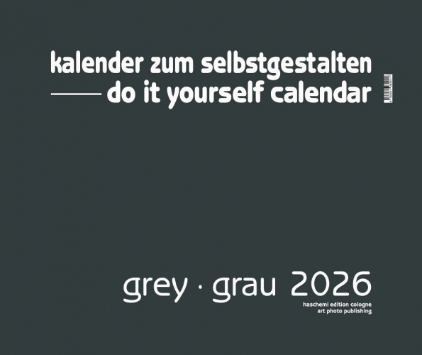 GREY . GRAU BLANKOKALENDER . DIY . BASTEL . SELBSTGESTALTEN